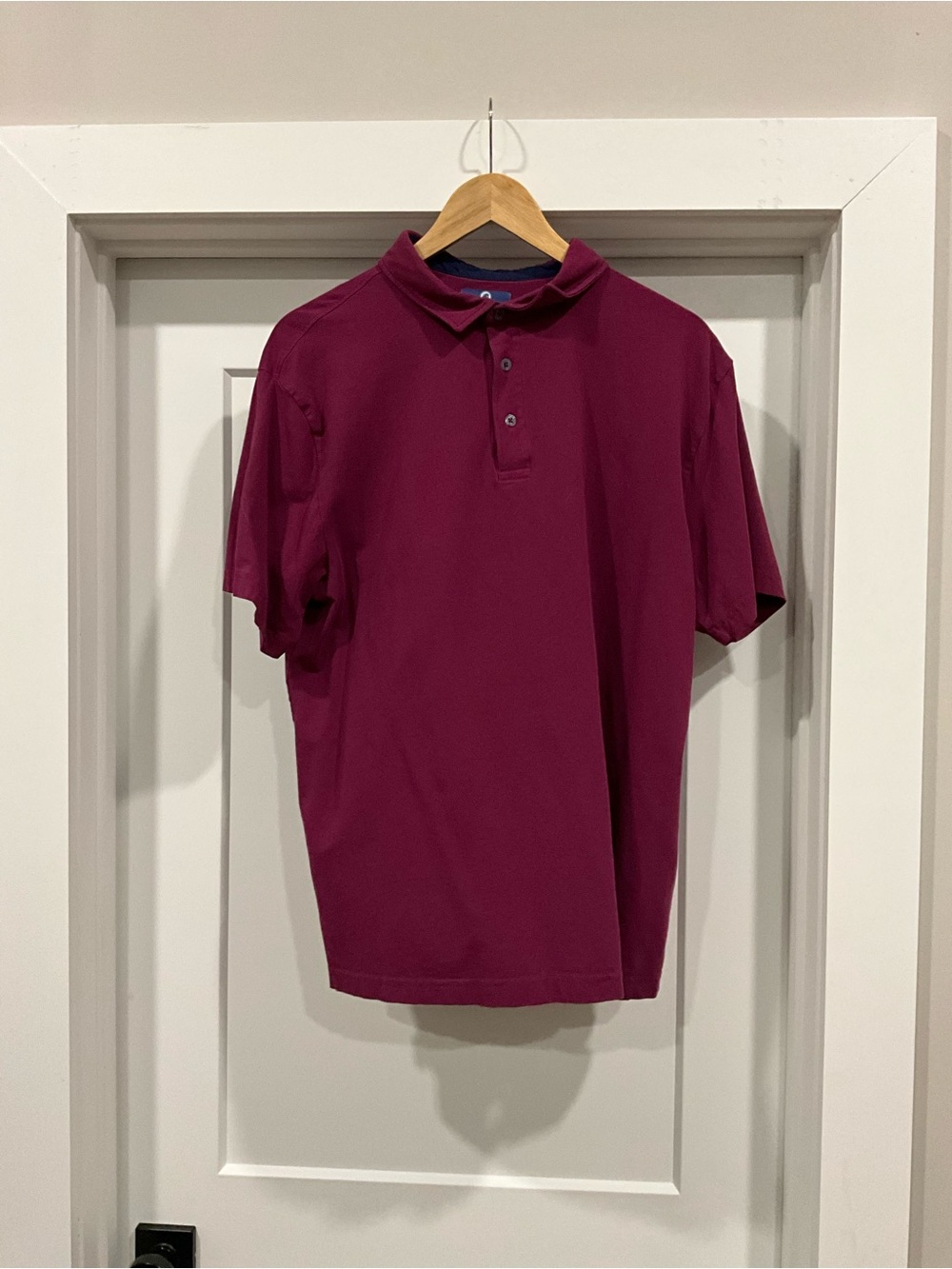 Southern Proper Men's Polo in Deep Wine